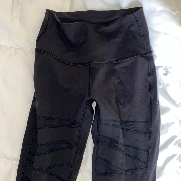 Lululemon Wunder Under Pant Hi-Rise Tech Mesh Pant - Picture 2 of 5